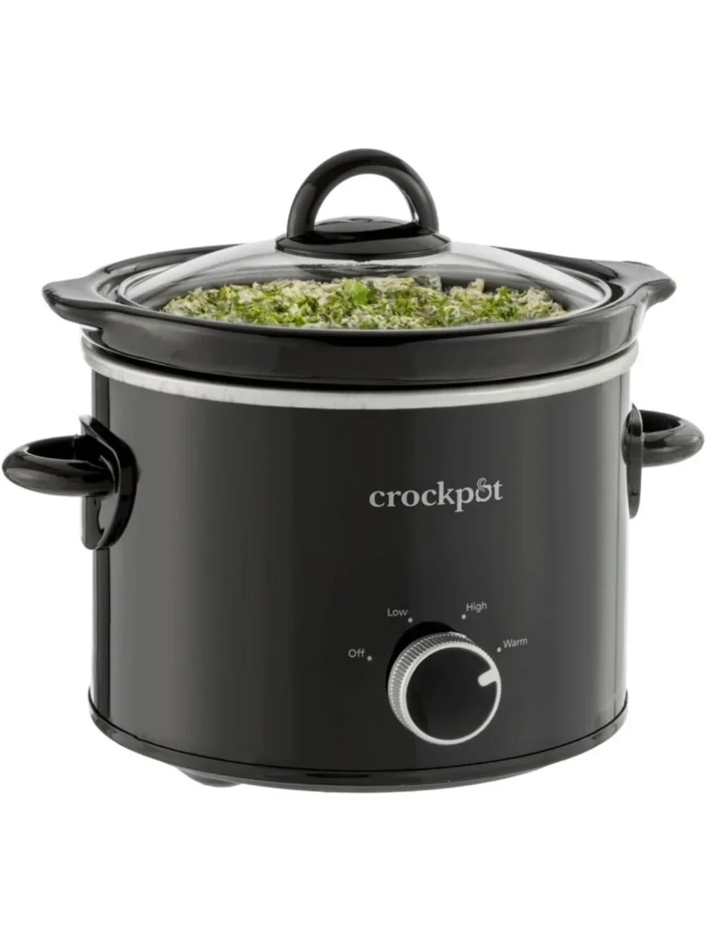 2-Quart Manual Slow Cooker for Small Meals, Dips & Sides - Dishwasher Safe